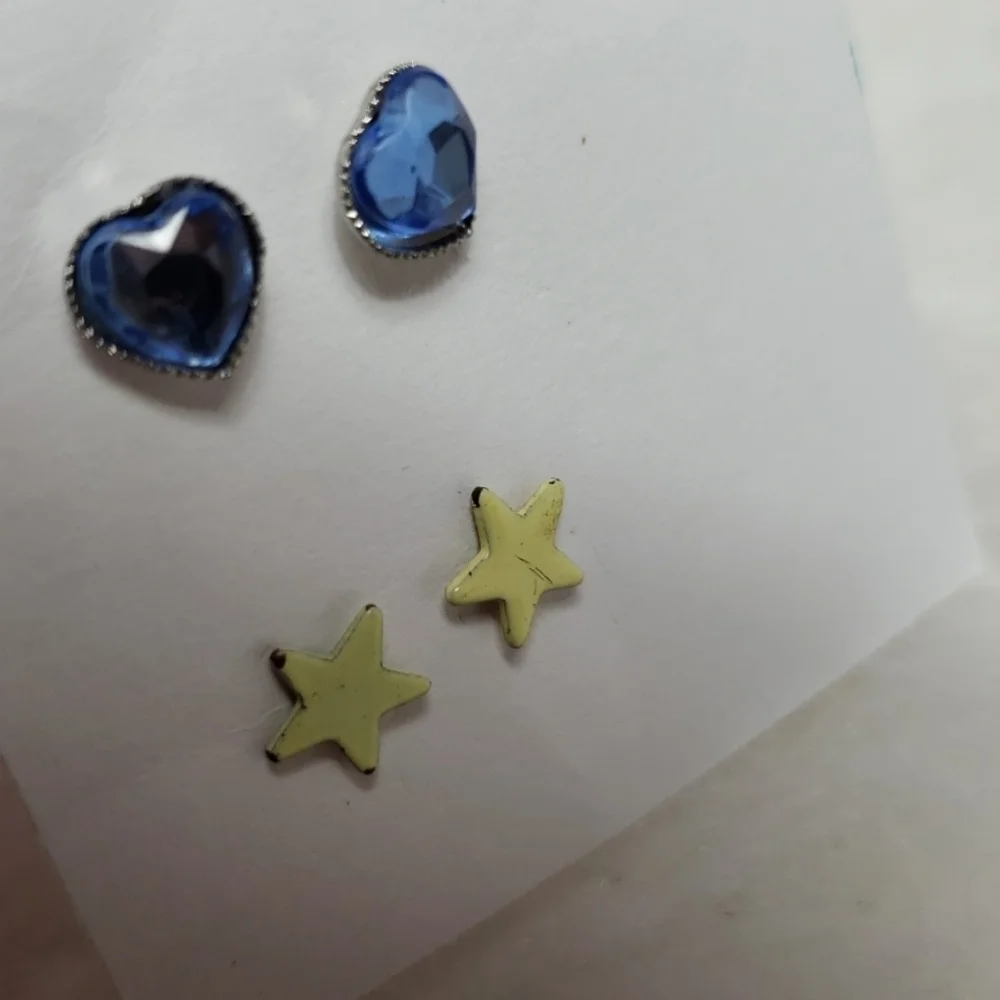 Fun mix of earrings for kids 4 pairs
